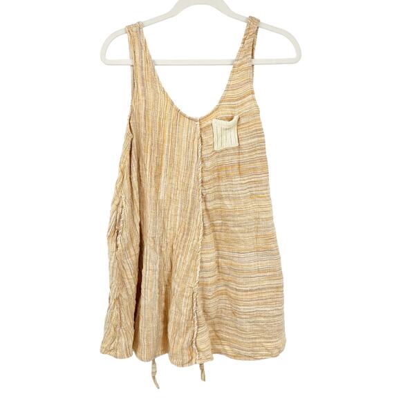 Cleo + Wolf Womens Country Cottagecore Yarn Dye A-Line Tank Dress Size S Beige - Picture 4 of 13